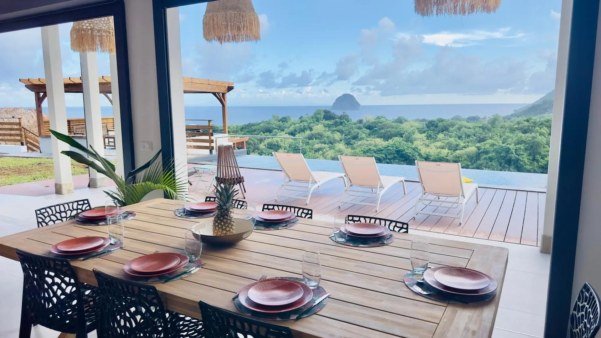 Villa Sky 4 Chambres - Vue Sur Le Diamant Morne Blanc