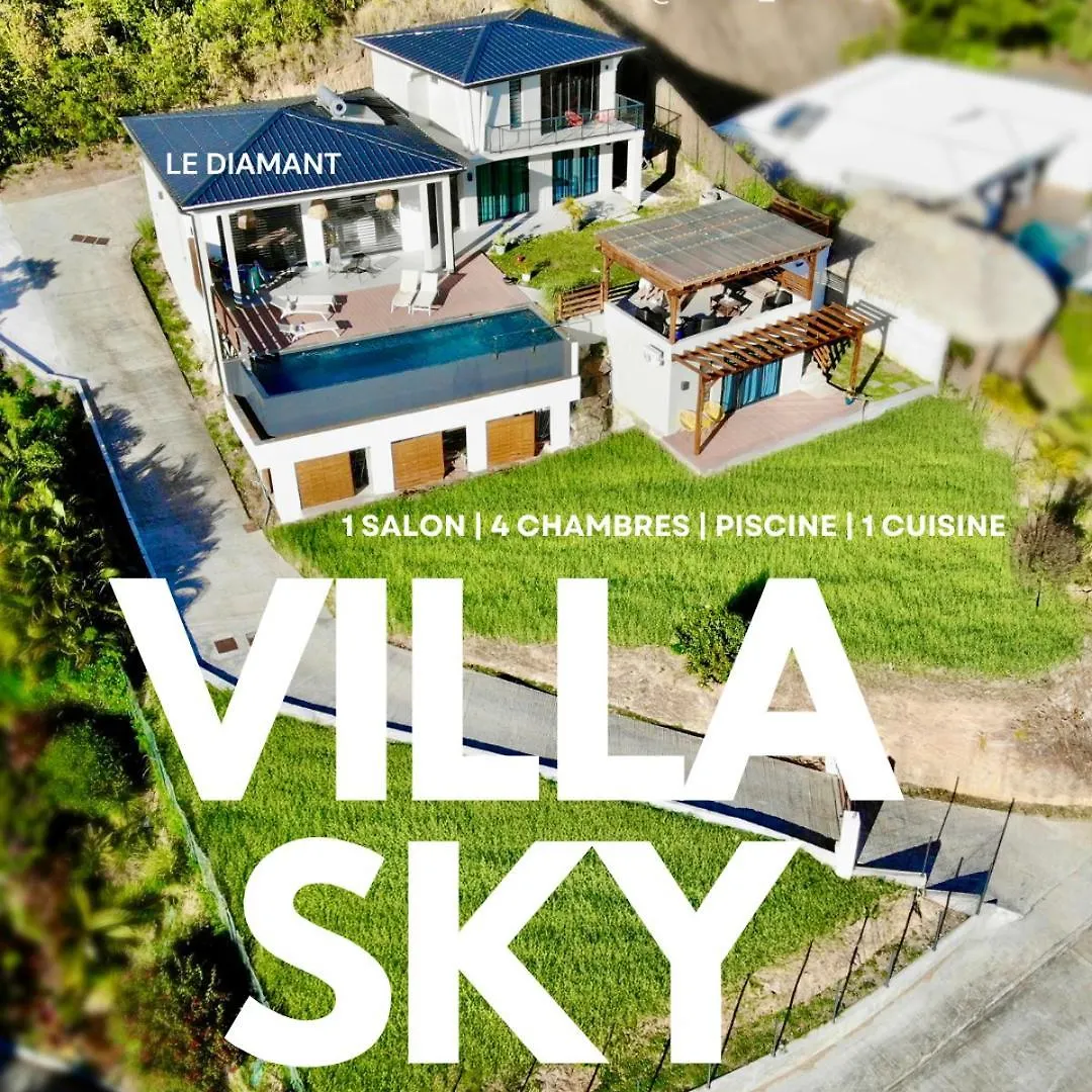 Villa Sky 4 Chambres - Vue Sur Le Diamant Morne Blanc